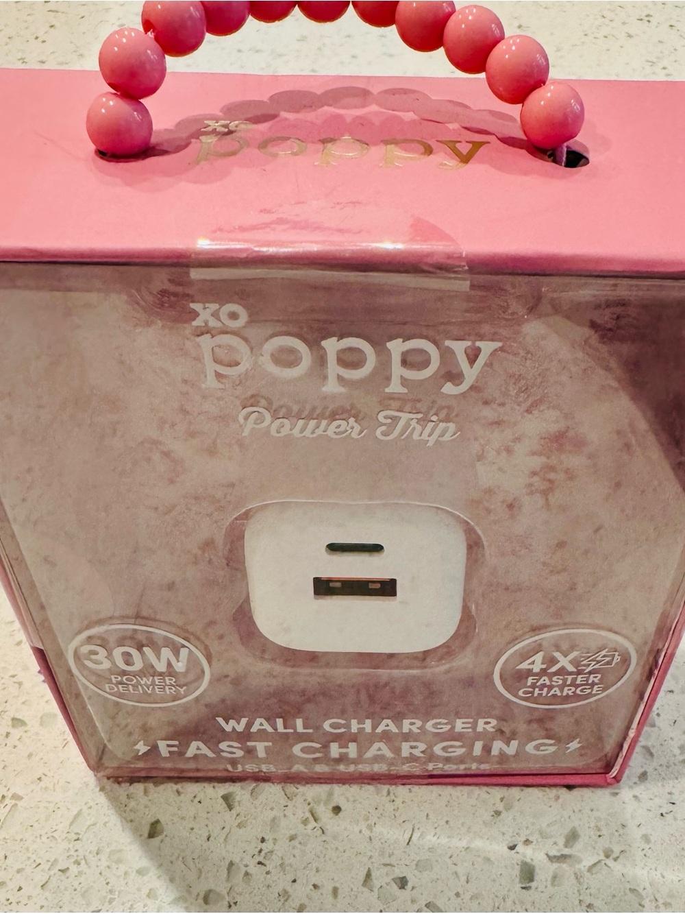 Poppy Power Trip 30W Fast Charging Wall Charger block